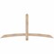Ekena Millwork Bellingham Smooth Timber Gable Bracket, Douglas Fir, 72"W x 33"H x 1 1/2"D x 3 1/2"F, 11/12 Pitch GBW072X33X0204BEL00SDF - alternate 1